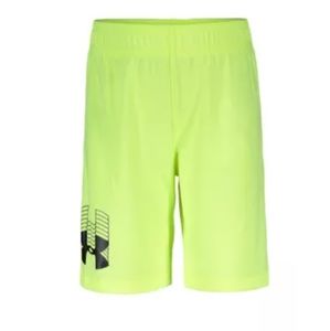 Boys 6 UA under armour neon yellow shorts